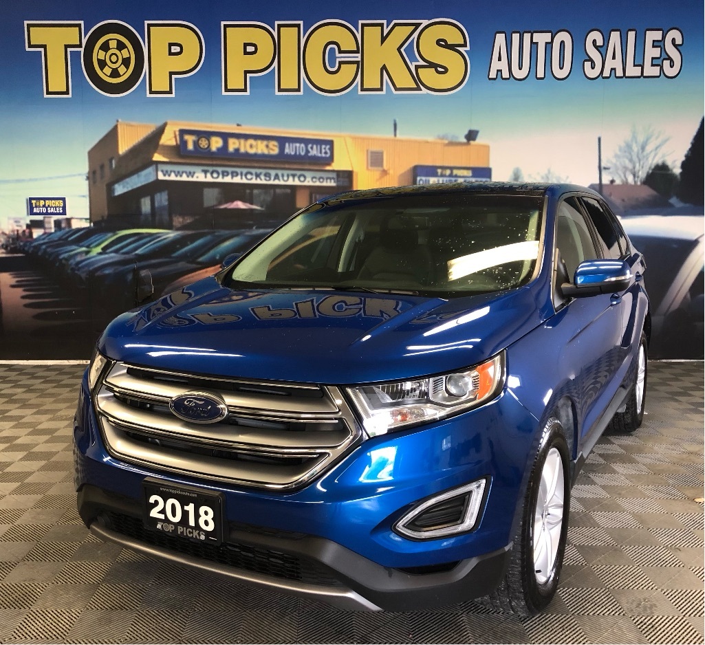 2018 Ford Edge Leather, Sunroof, Navigation, Accident Free!!