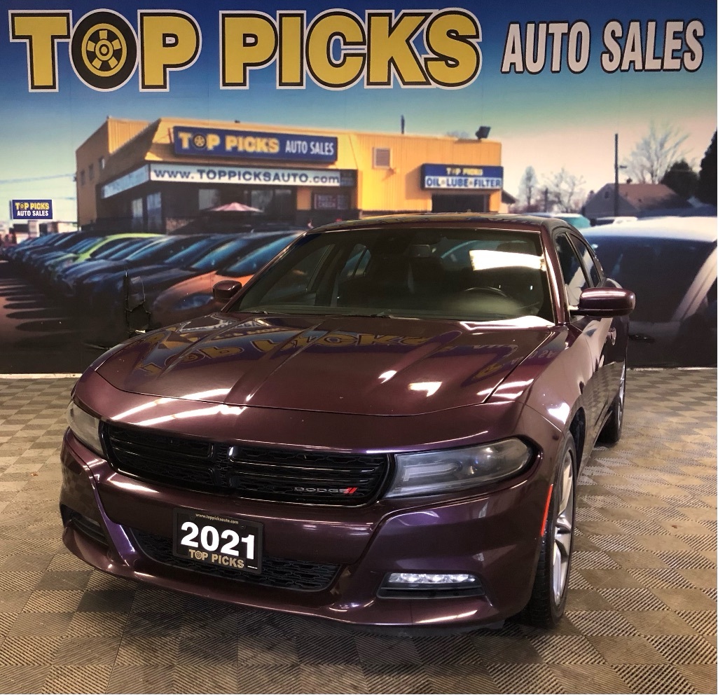 2021 Dodge Charger AWD, Leather, Sunroof, Nav, 20's, Blind Spot!