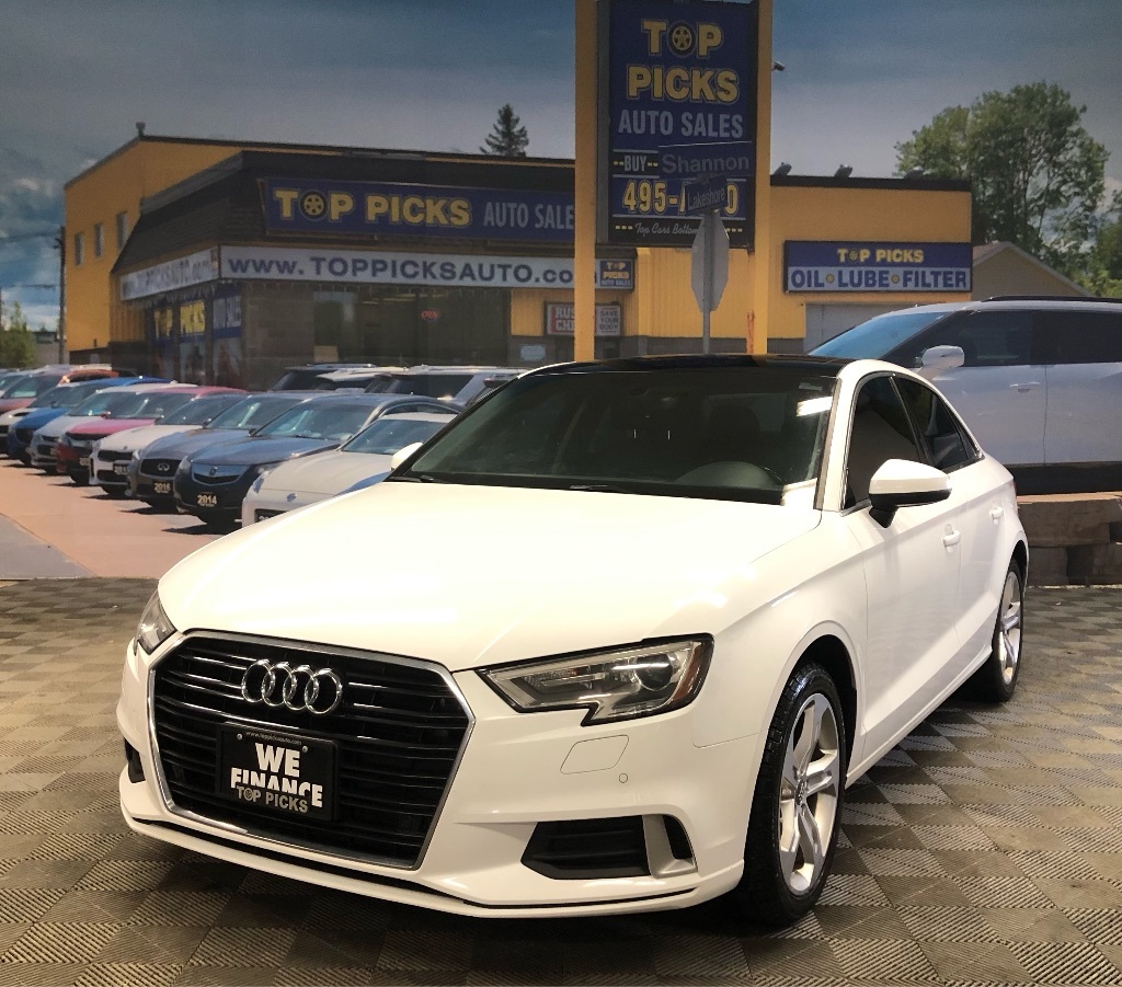 2017 Audi A3 2.0T, Leather, Power Sunroof, Low Mileage!
