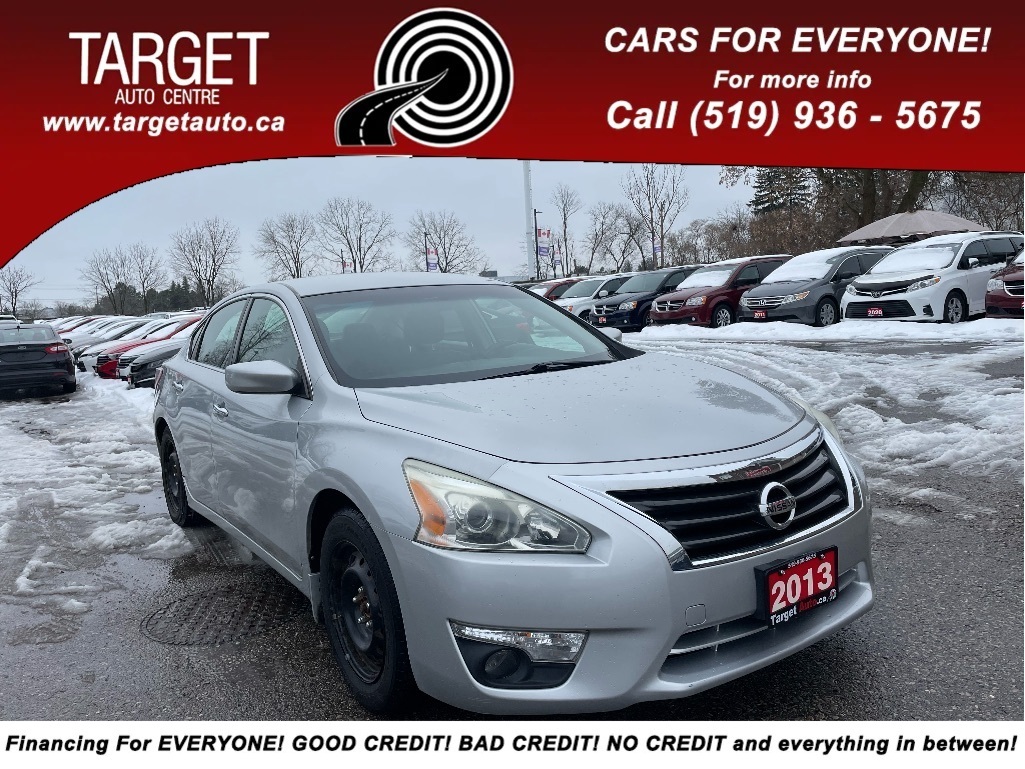 2013 Nissan Altima 2.5 S, Low kms,2nd Set of Alloy wheels, Drives Gre