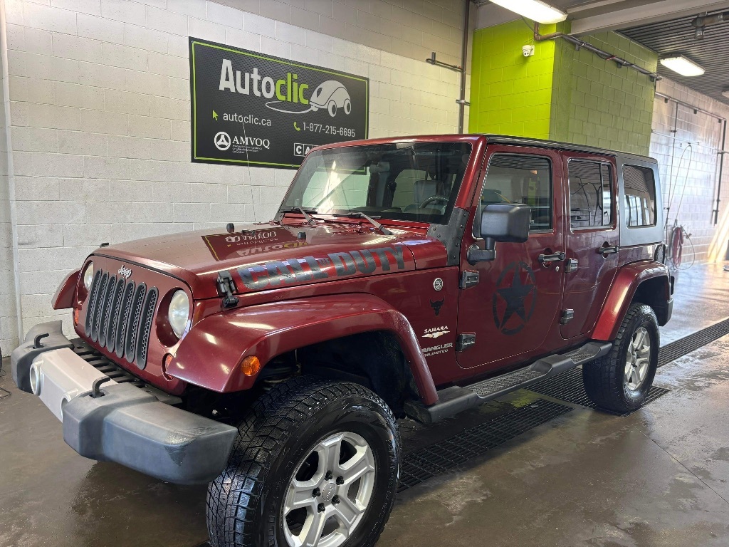 2008 Jeep Wrangler 4WD 4dr Unlimited Sahara toit dure call of duty