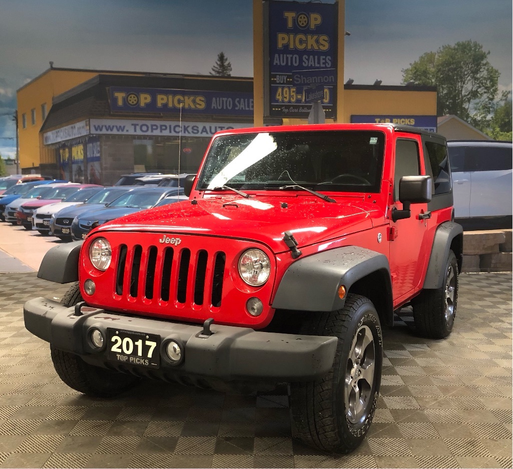 2017 Jeep Wrangler Sport, 2 Door, A/C, Only 53,000 Kms, Accident Free