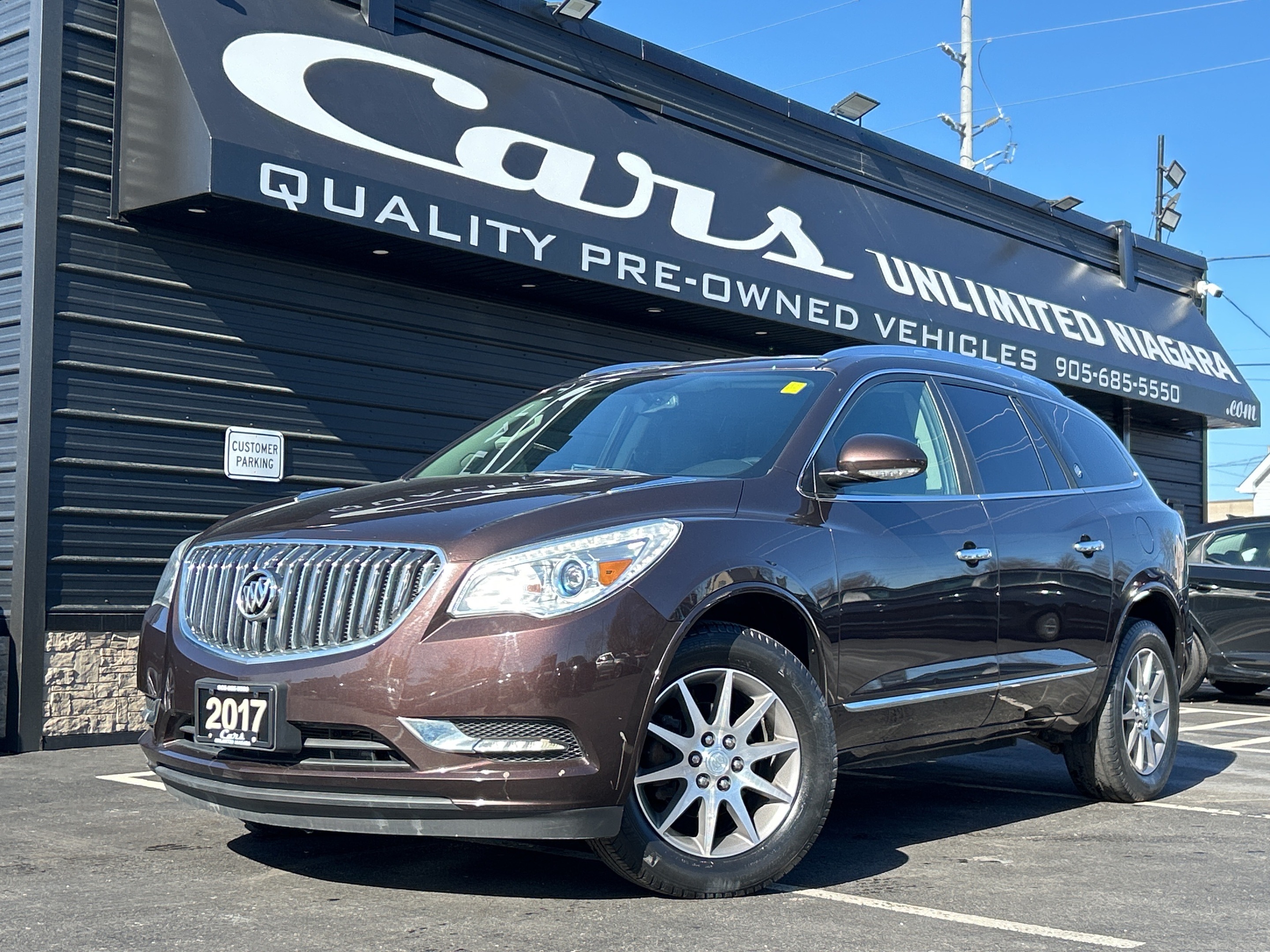2017 Buick Enclave Leather/1 OWNER/7 PASS/DVD/BSM/CAMERA/LOW MILEAGE