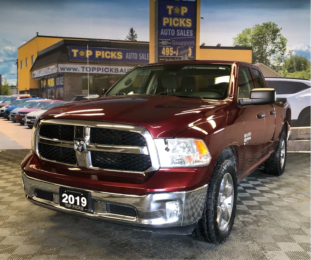 2019 Ram 1500 Classic SXT, Quad Cab, Low Kms, One Owner, Accident Free!