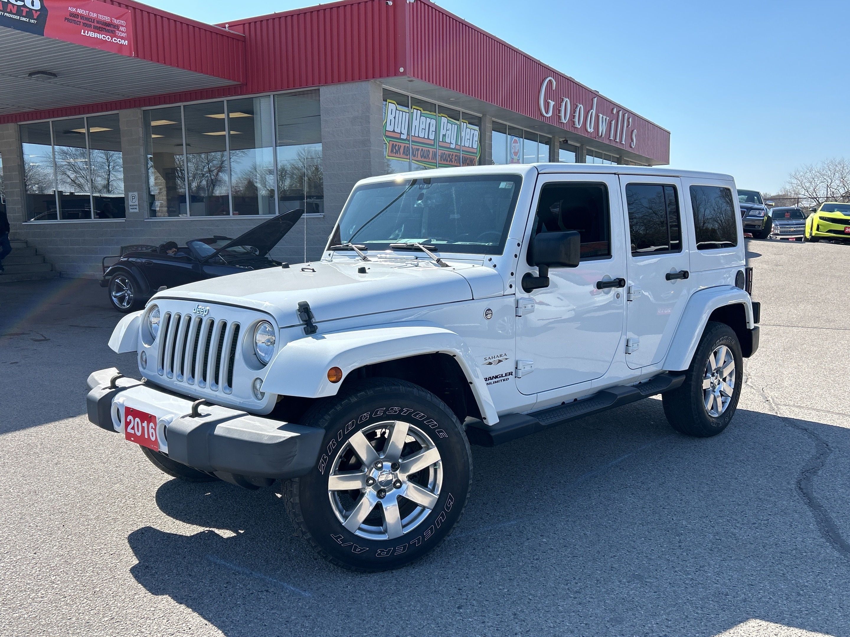 2016 Jeep WRANGLER UNLIMITED SAHARA, INCLUDES SOFT TOP, REMOTE START!