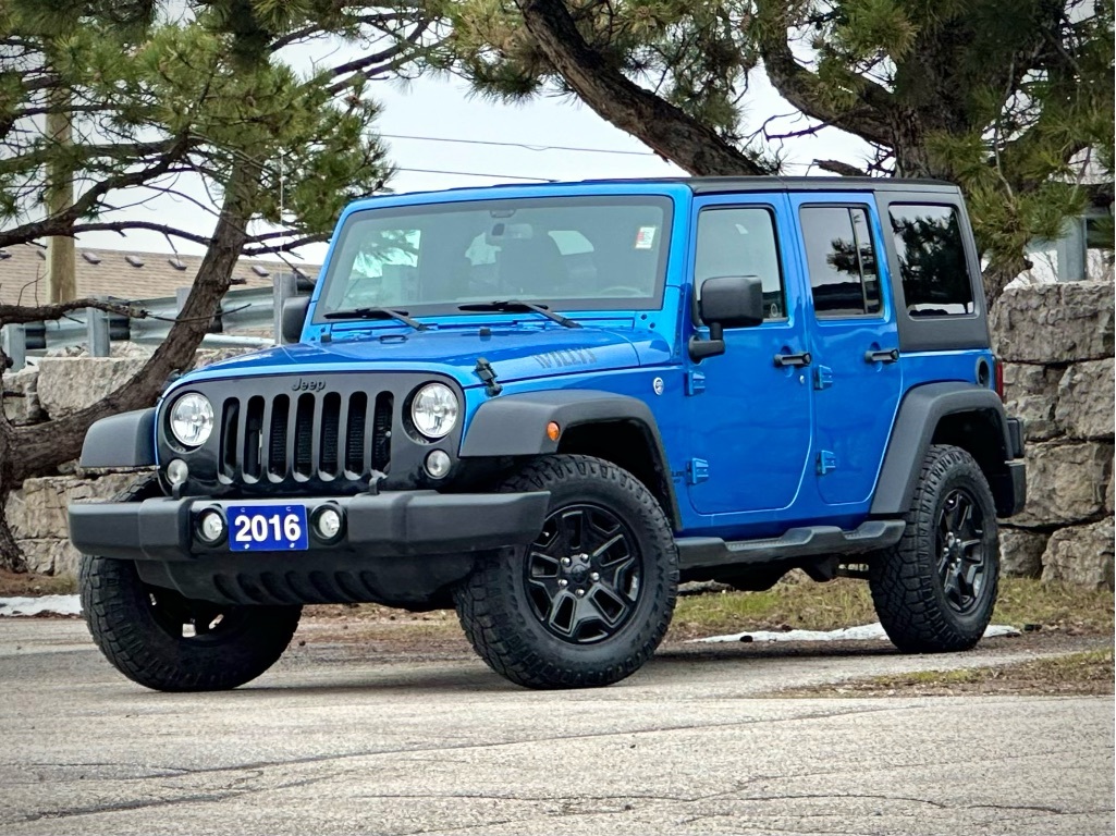 2016 Jeep WRANGLER UNLIMITED WILLYS WHEELER 4WD | BLUETOOTH | ACCIDENT FREE!