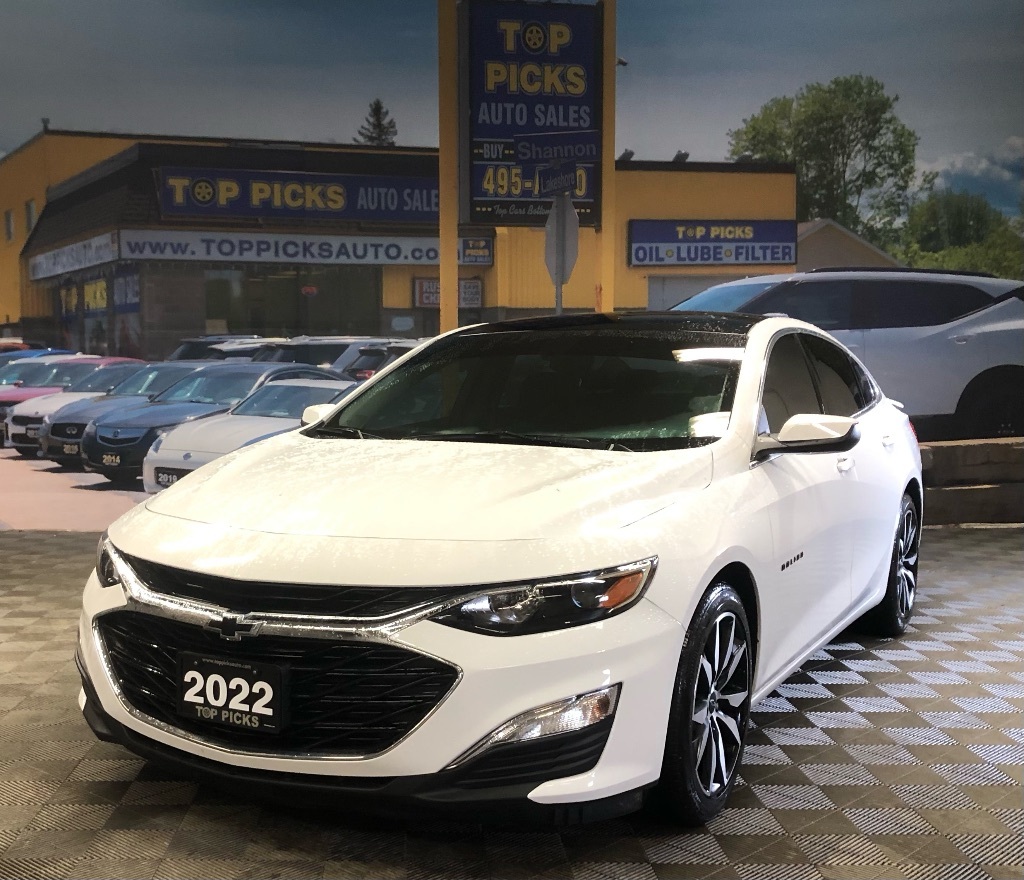 2022 Chevrolet Malibu RS, Only 15,000 Kms, One Owner, Accident Free!