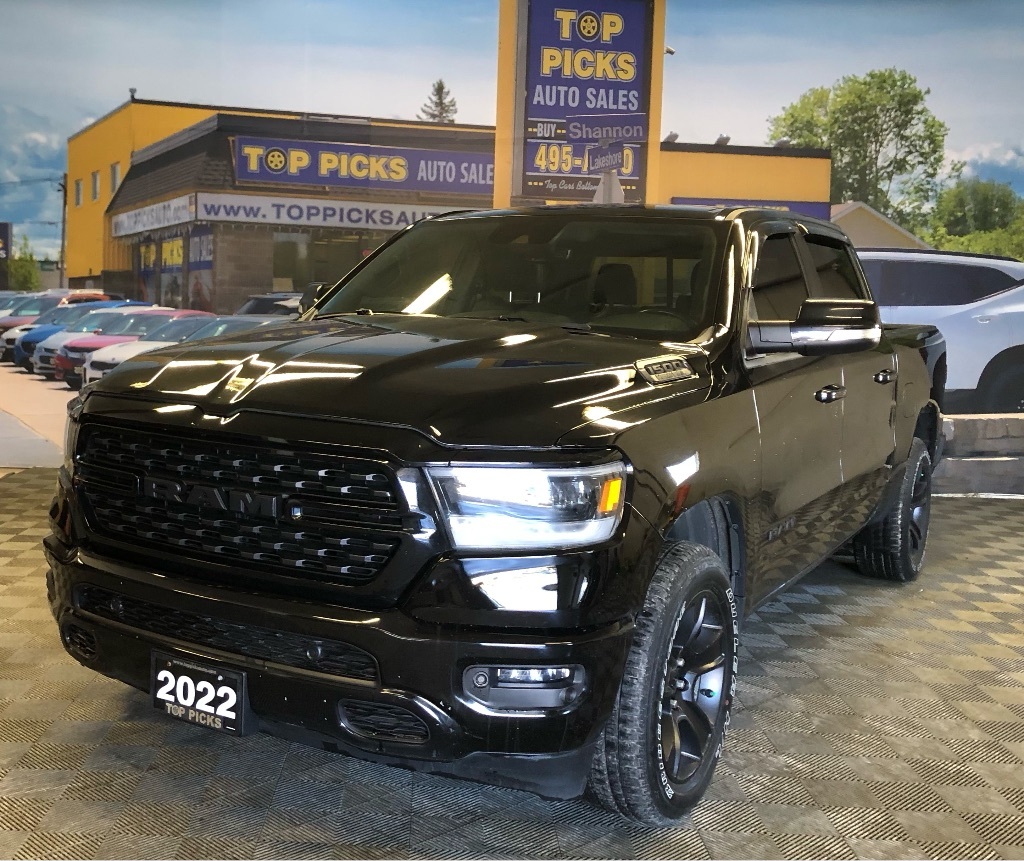 2022 Ram 1500 Sport, 12" Screen, One Owner, Accident Free!