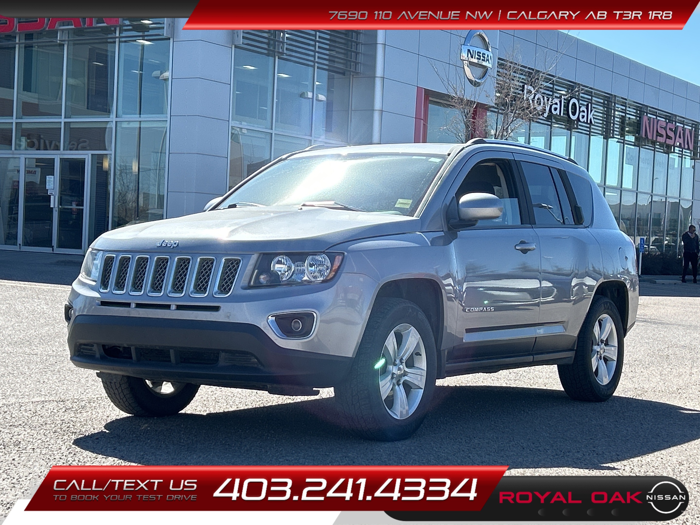 2015 Jeep Compass HIGH ALTITUDE 4x4 - Leather / Sunroof