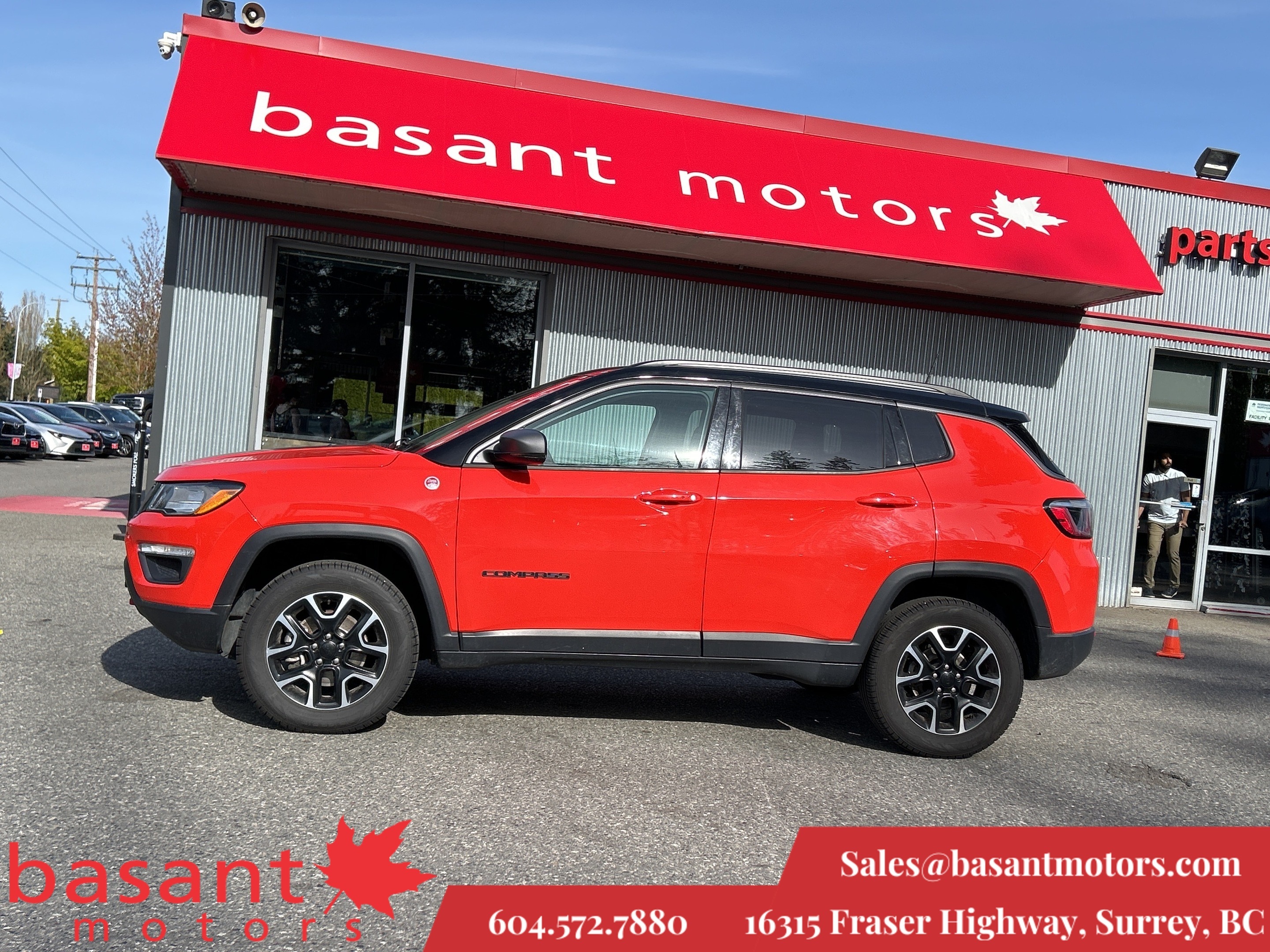 2021 Jeep Compass Trailhawk, Backup Cam, Leather, Low KMs!!
