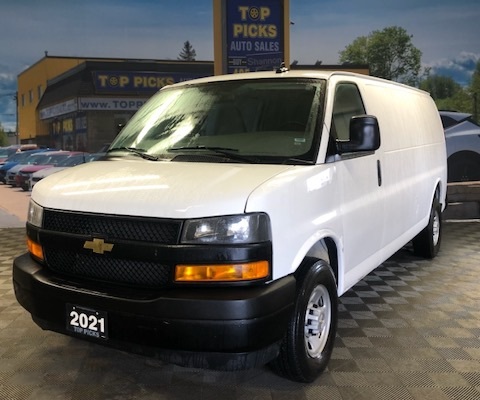 2021 Chevrolet Express 2500 Cargo, 6.6 Liter V8, Low kms, Accident Free!