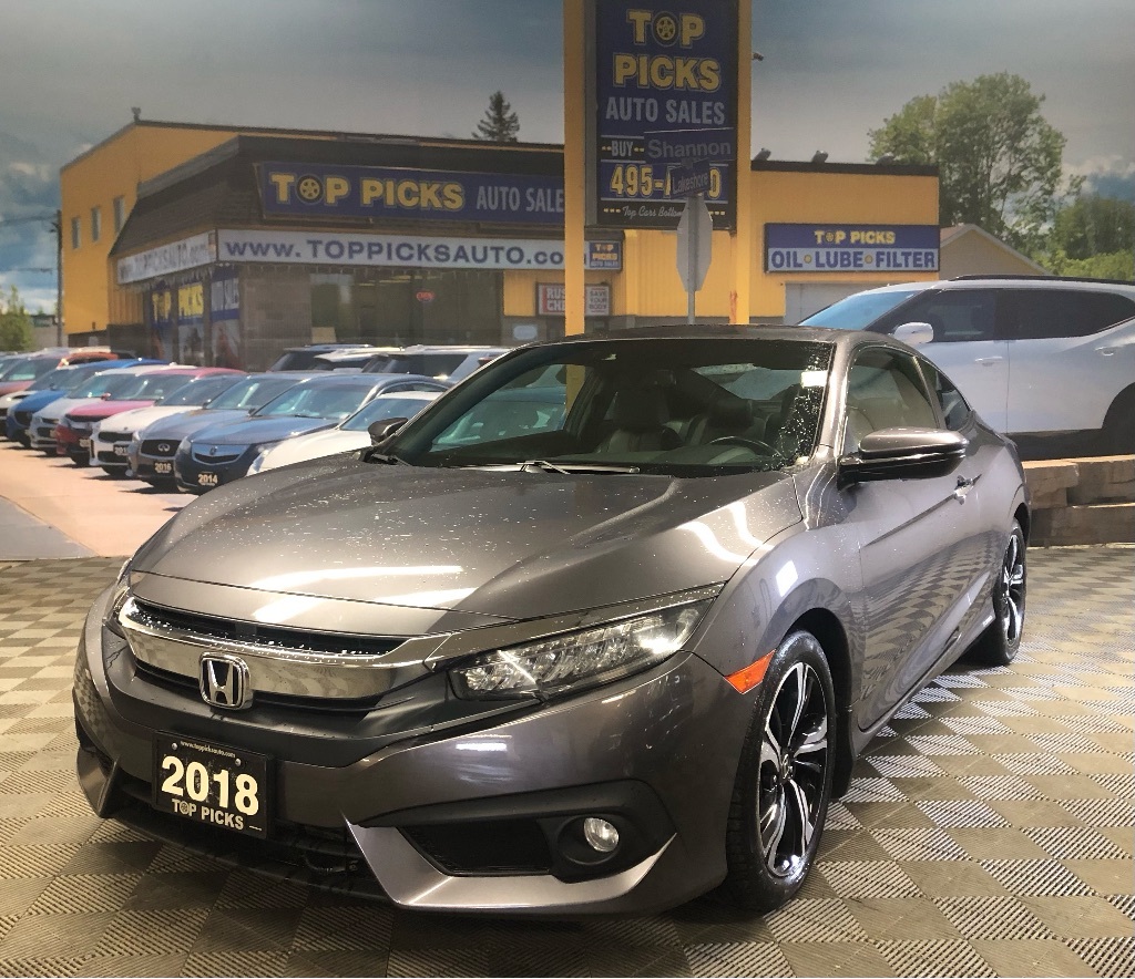2018 Honda Civic Coupe Touring, Coupe, Fully Loaded, Only 70,000 Kms!