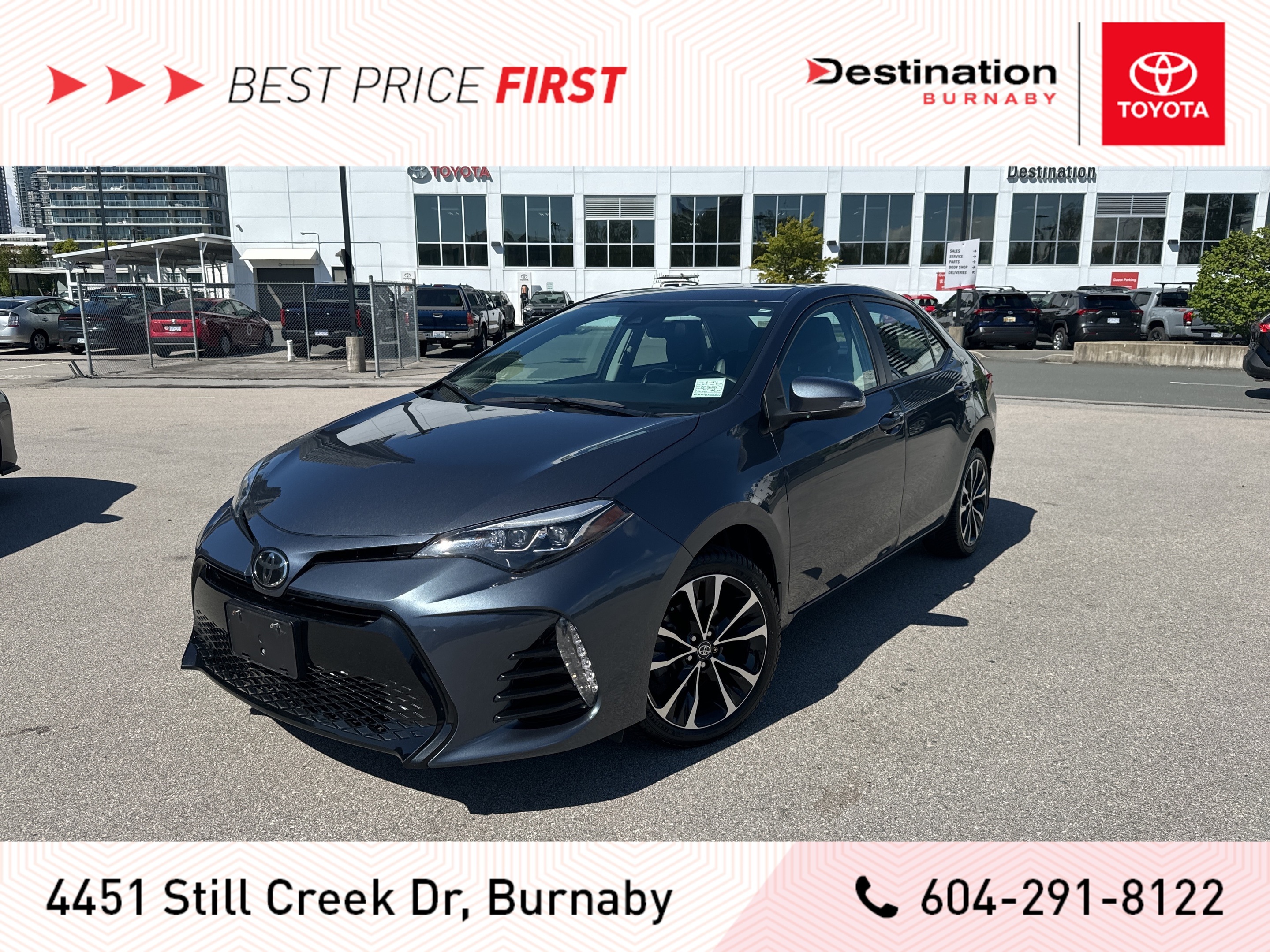 2017 Toyota Corolla SE UPGRADE! FULLY EQUIPPED TOYOTA CERTIFIED!
