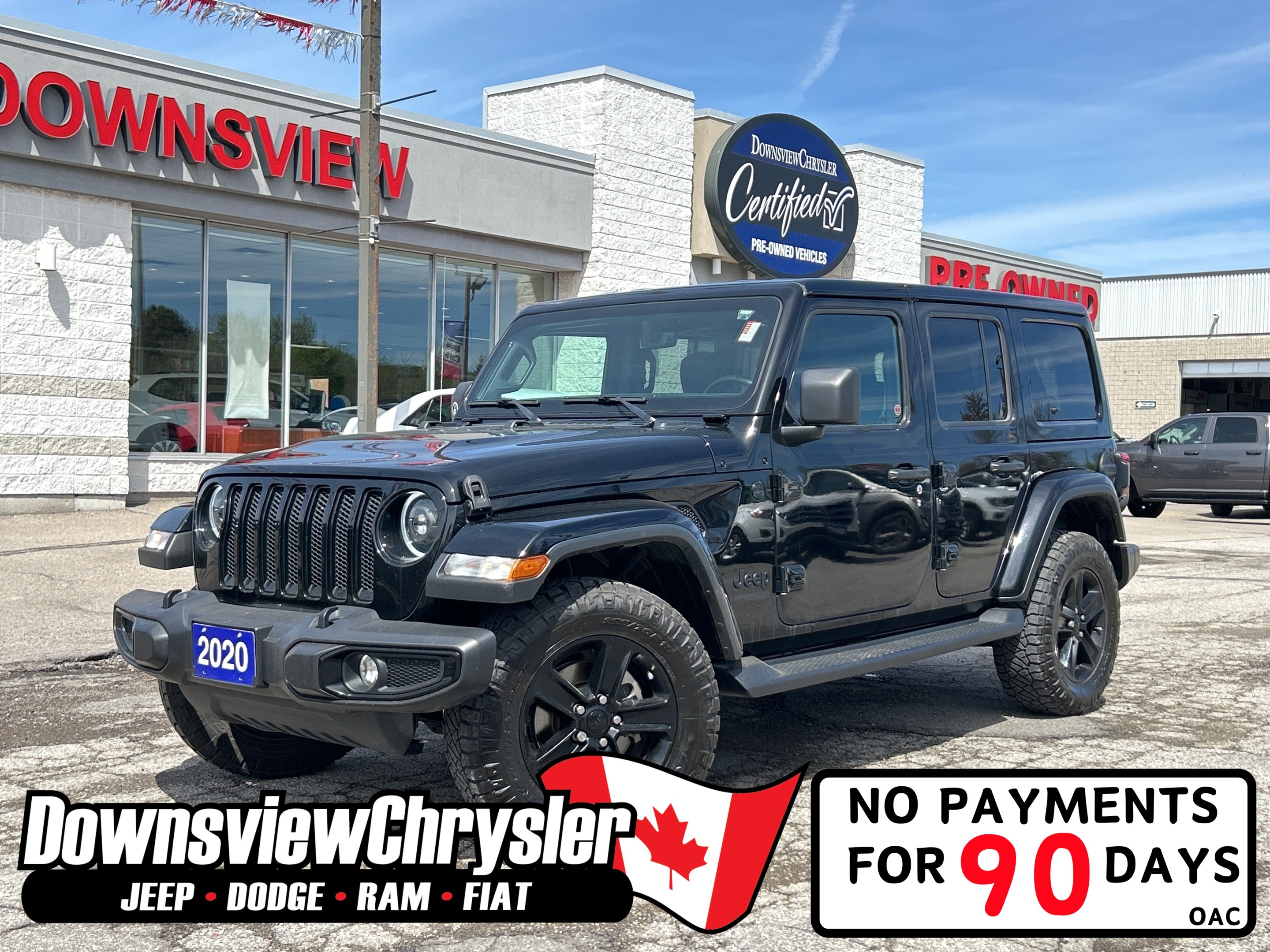 2020 Jeep WRANGLER UNLIMITED Sahara Altitude w/Safety Group, NAV, Cold Weather