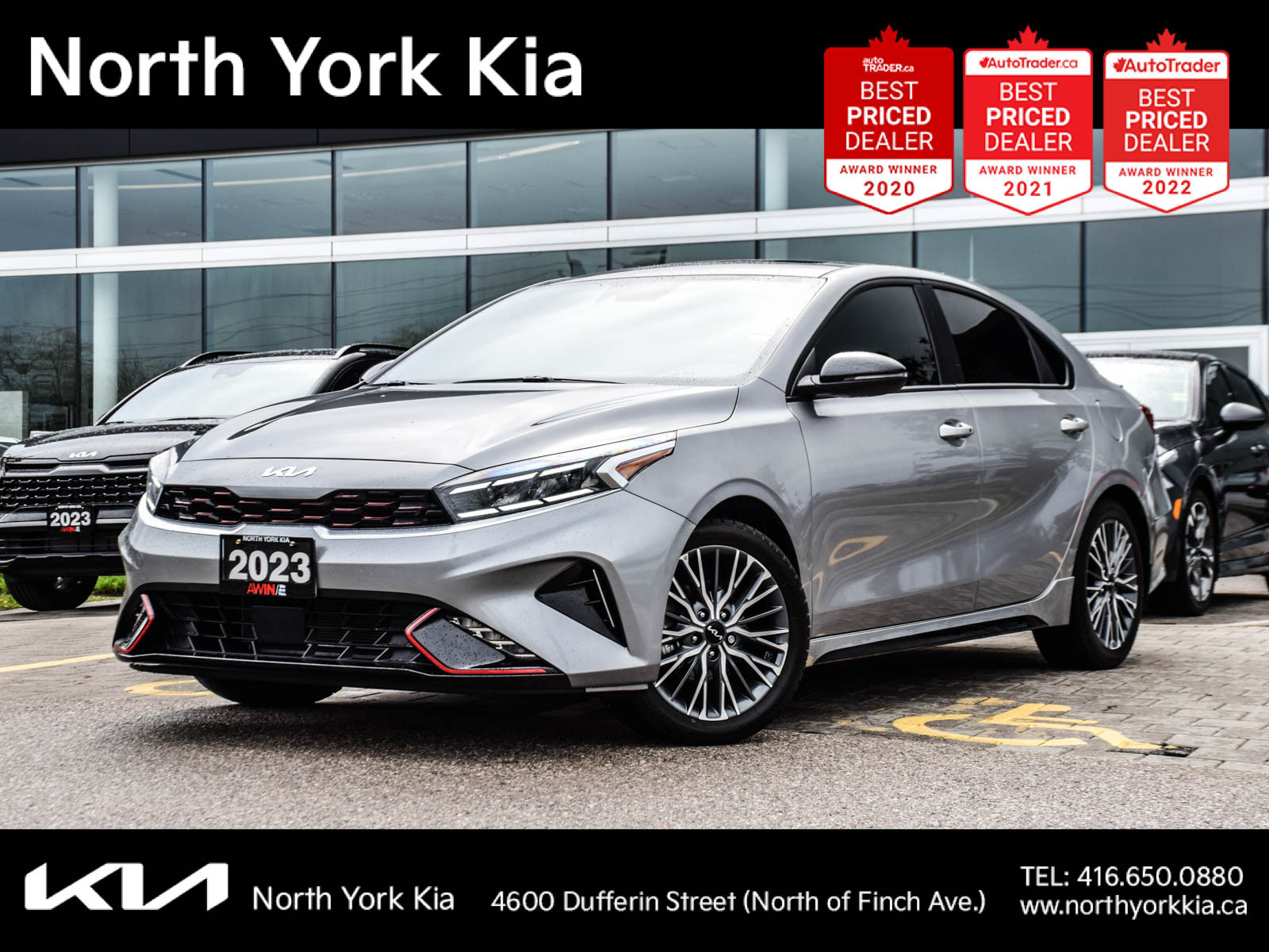 2023 Kia Forte GT-Line IVT | SUNROOF | NO ACCIDENTS | ONE OWNER