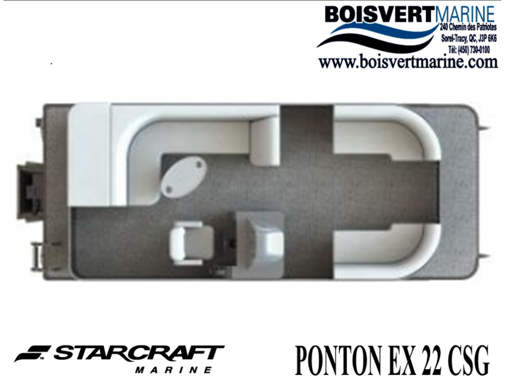 2021 Starcraft boat for sale, model of the boat is Ponton Ex 22 Csg & Image # 2 of 6