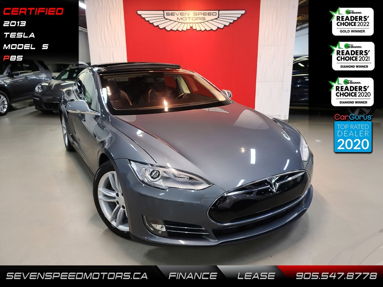 2013 Tesla Model S P85/7Pass/LowKMs/Certified