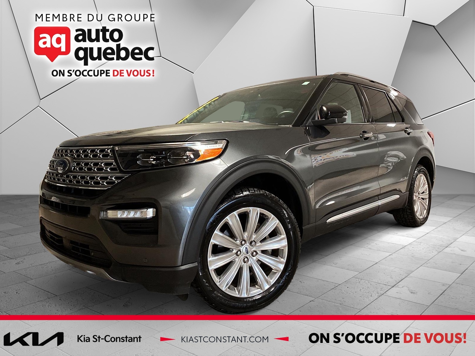 2020 Ford Explorer Limited 4WD Navigation Cuir Toit panoramique 