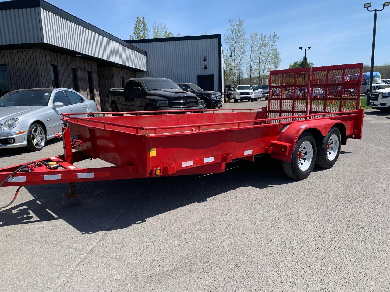 2012 Canadian Trailer Company Other 7 x 16 Flat Deck Trailer with Fold Down Ramp