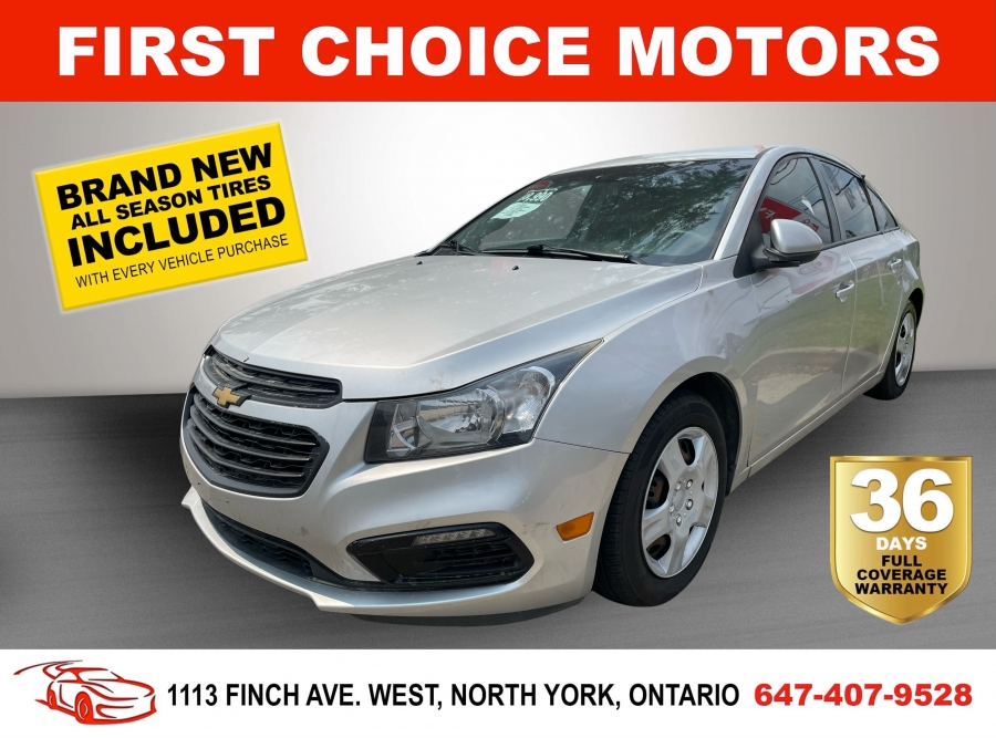 2015 Chevrolet Cruze LT ~MANUAL, FULLY CERTIFIED WITH WARRANTY!!!~