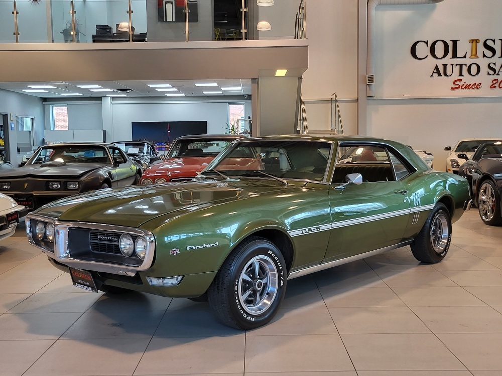 1968 Pontiac Firebird COUPE-H.O.-4 SPEED MANUAL-VEDORO GREEN-MUST SEE!!