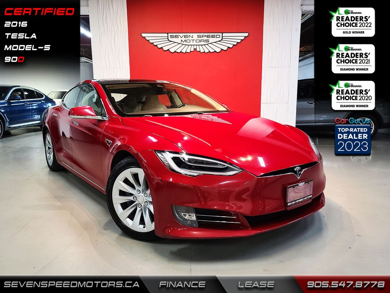 2016 Tesla Model S 90D/AutoPilot/Certified/Finance