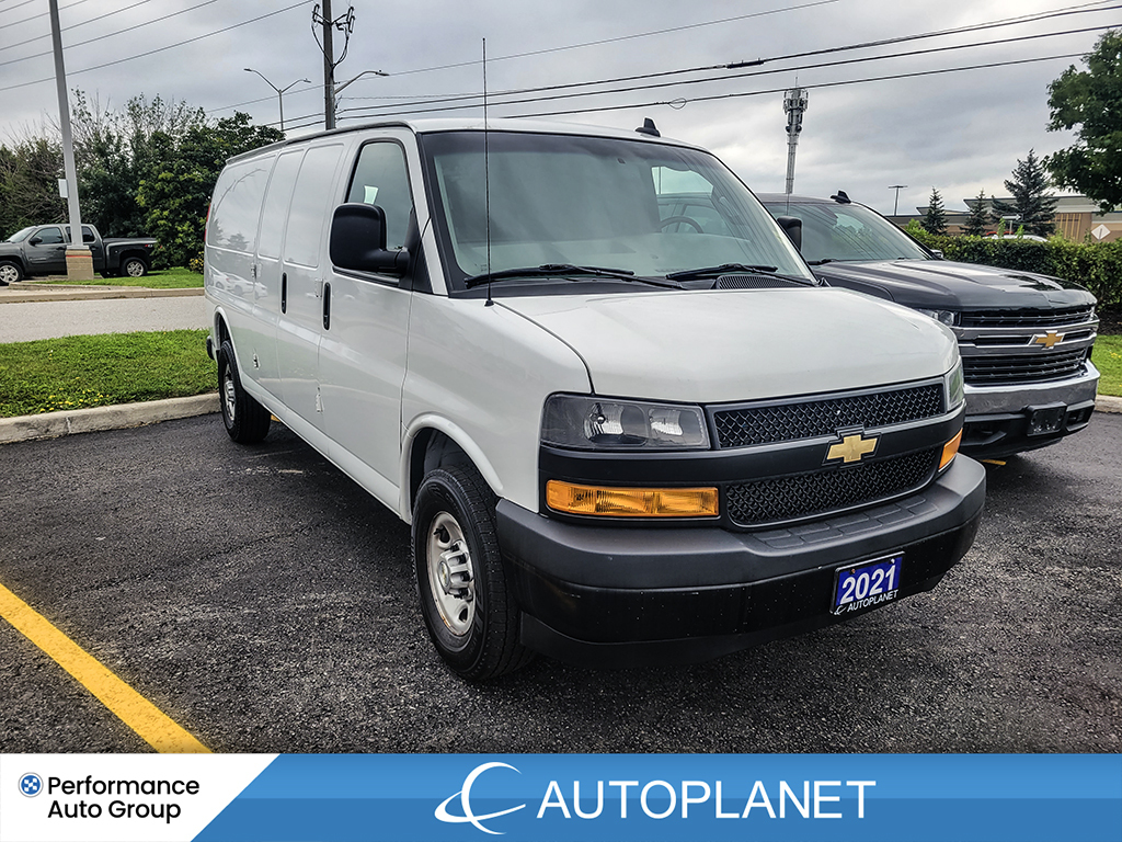 2021 Chevrolet Express 2500 RWD, Extended Cargo Van, Back Up Cam, Clean Carfax