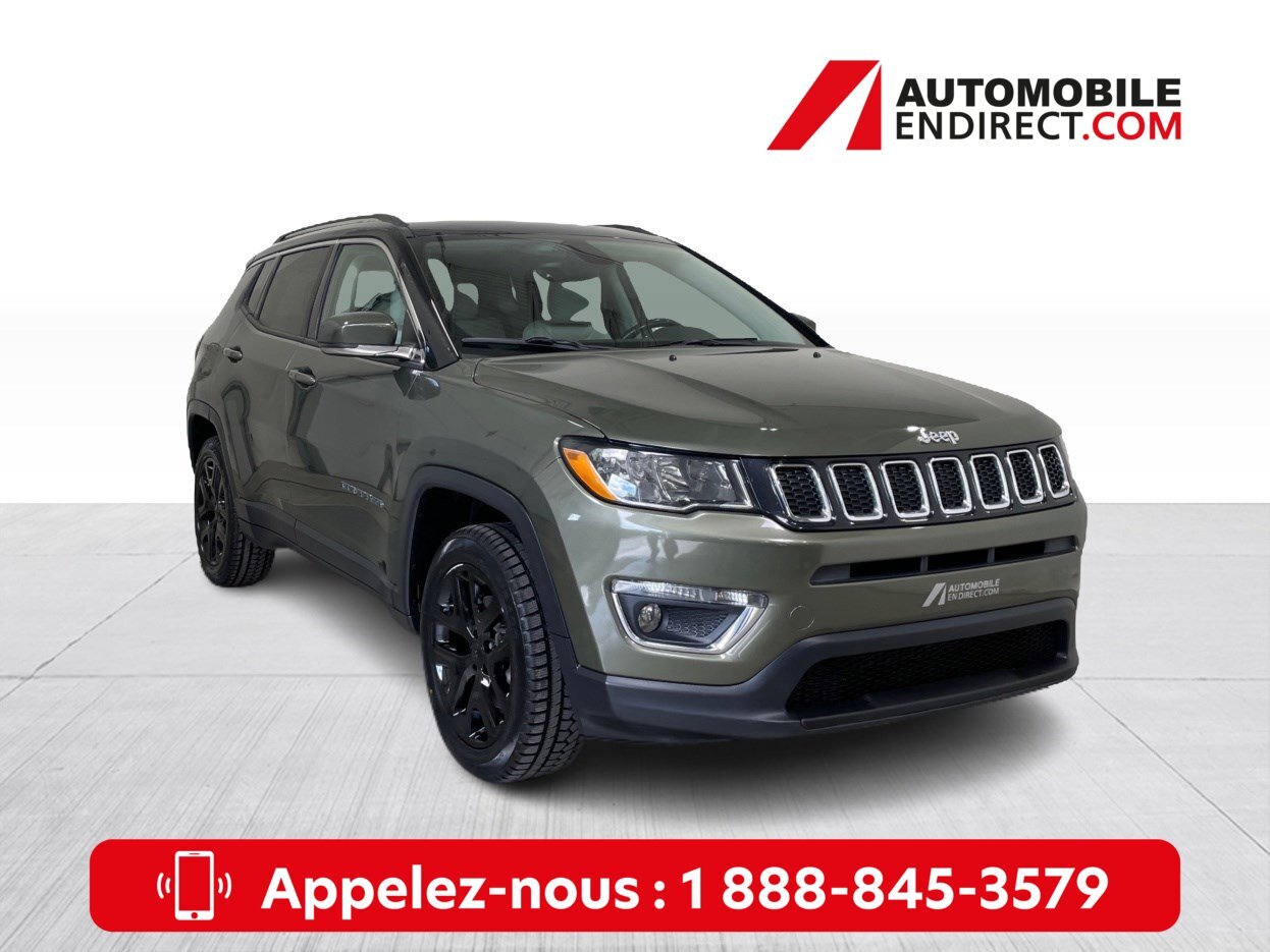 2018 Jeep Compass LIMITED 4X4 Cuir Mags Toit pano Sièges chauffants