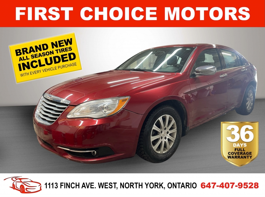 2014 Chrysler 200 LIMITED ~AUTOMATIC, FULLY CERTIFIED WITH WARRANTY!