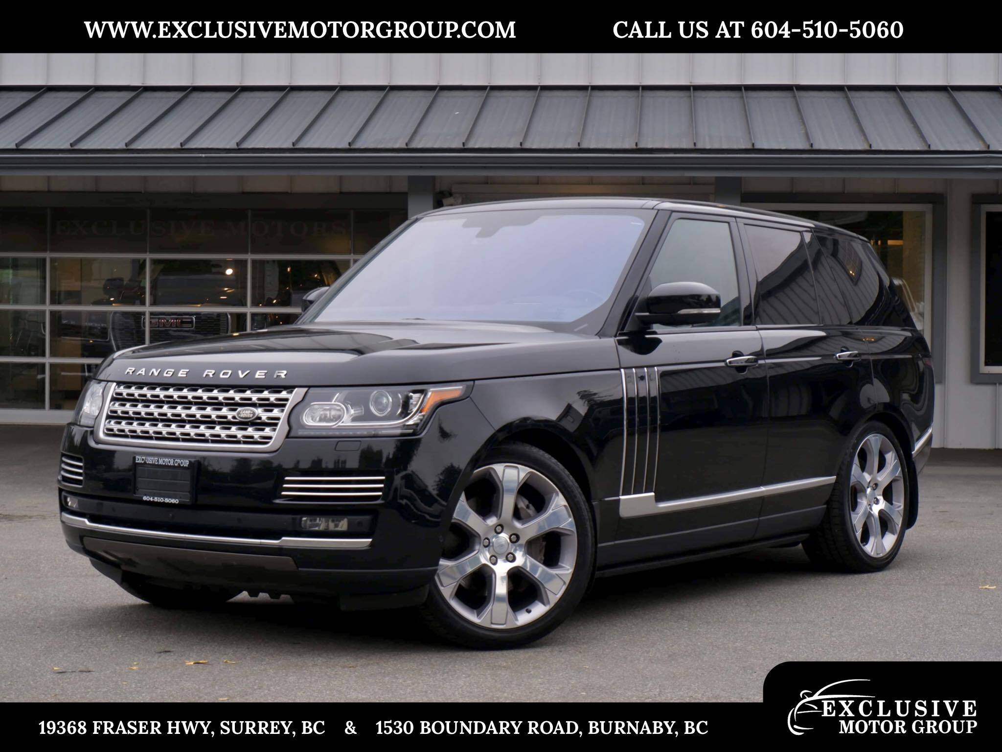 2016 Land Rover Range Rover Supercharged V8 Autobiography - BURNABY