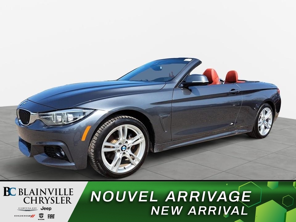 2019 BMW 4 Series 430i xDrive CONVERTIBLE MAGS CUIR ROUGE GPS  ÉCRAN