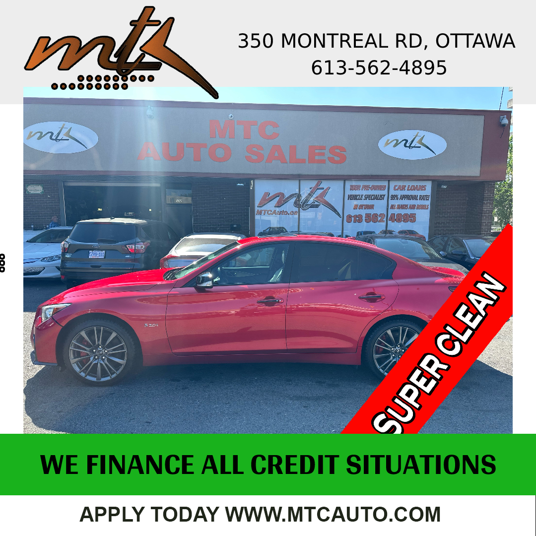 2019 Infiniti Q50 I-LINE RED SPORT AWD loaded mint condition  