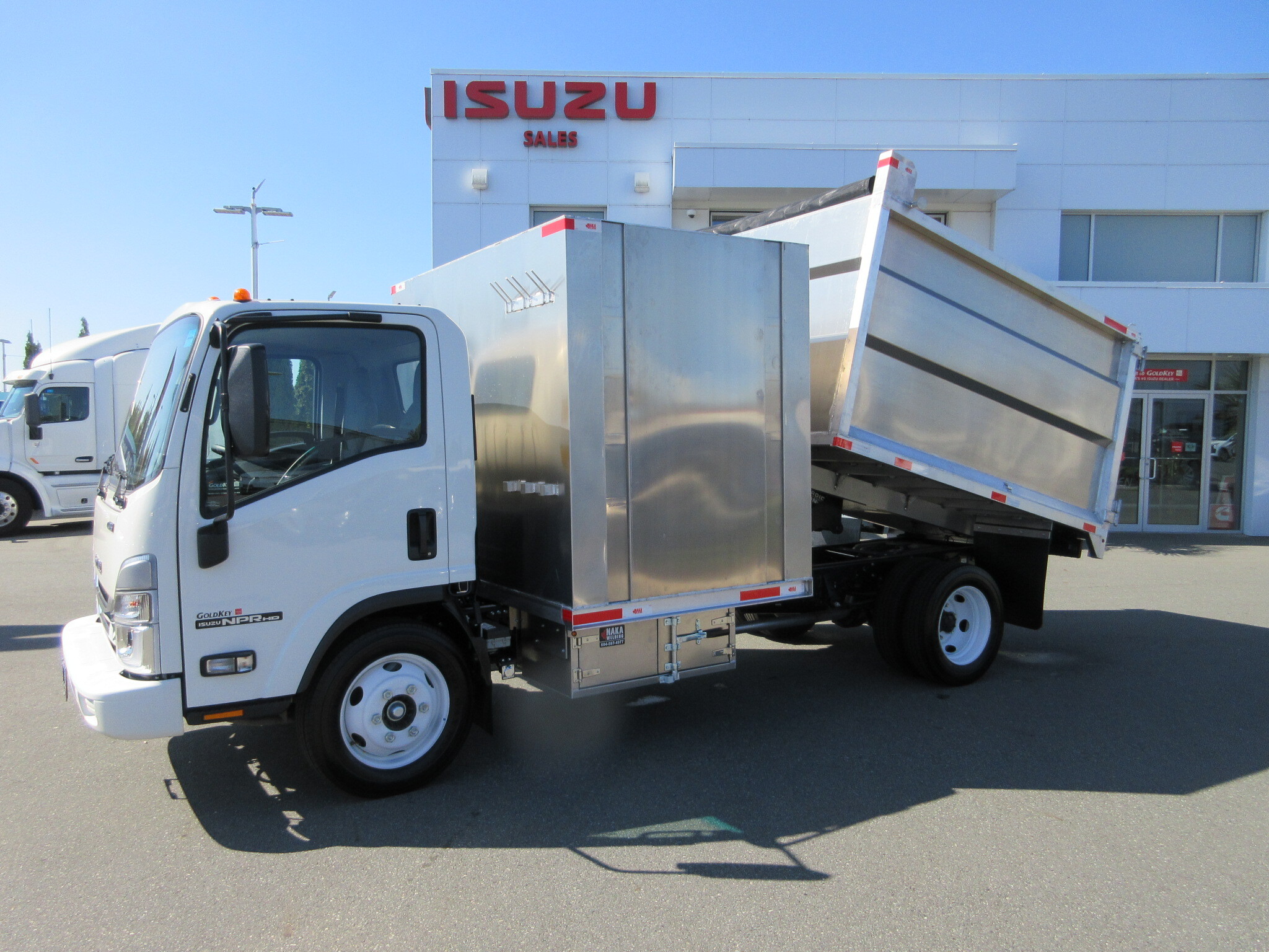 2024 Isuzu NPRHDGAS In Stock  Gas Chassis for  2024 9FT Aluminum Dump 