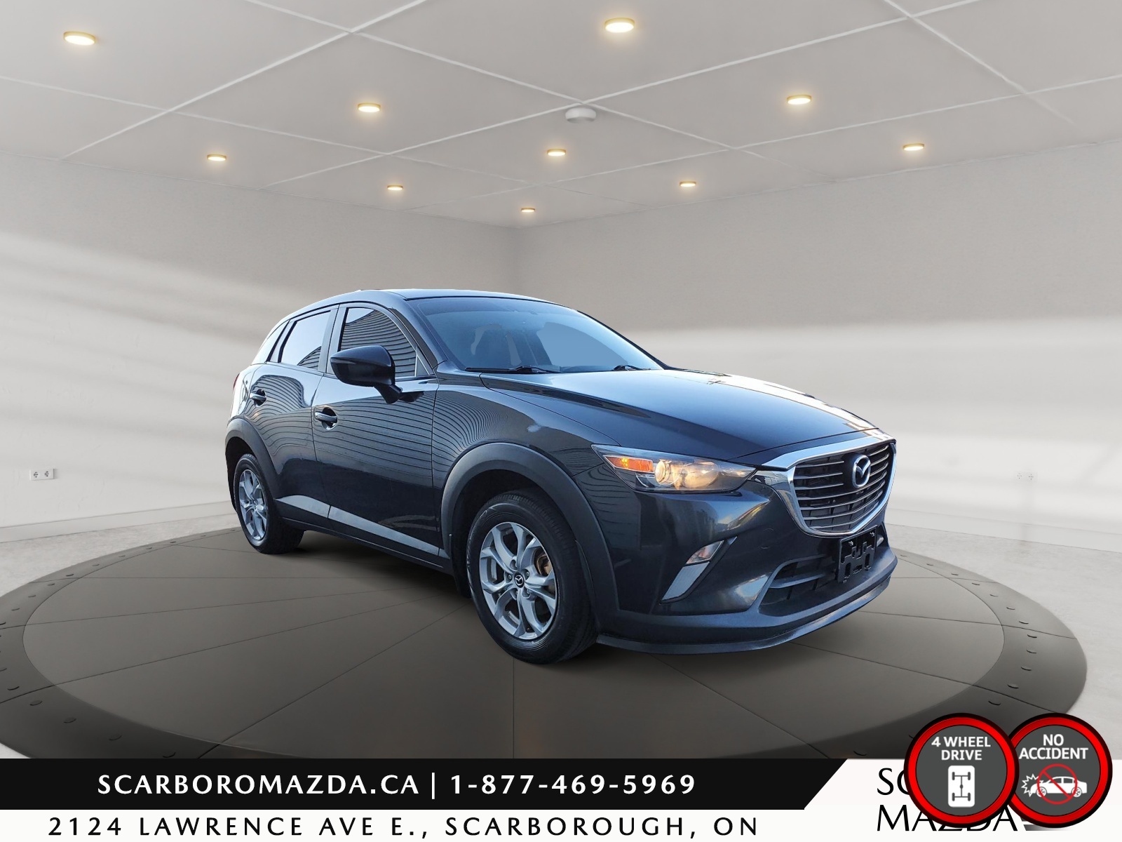 2016 Mazda CX-3 GS|AWD|SUNROOF|NAV|1 OWNER CLEAN CARFAX 