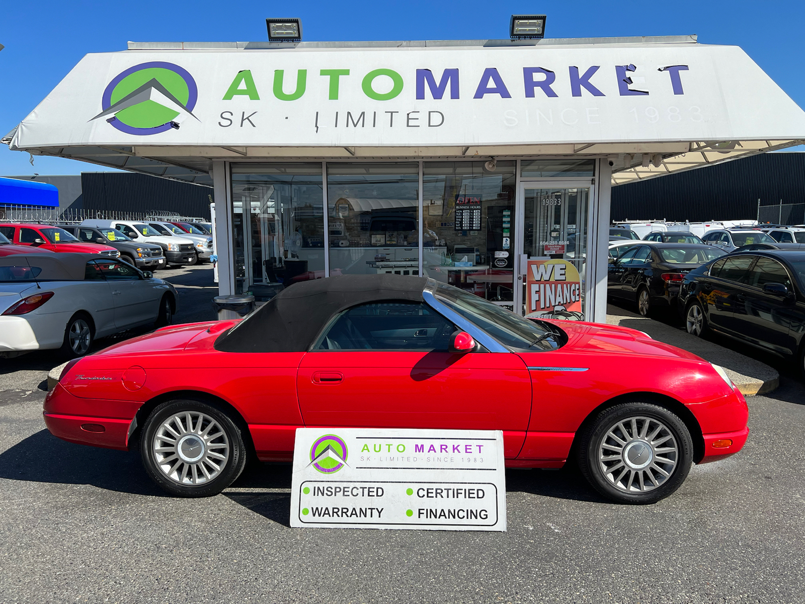 2005 Ford Thunderbird RARE DELUXE CONVERTIBLE! LOW KM'S! BEAUTIFUL! INSP