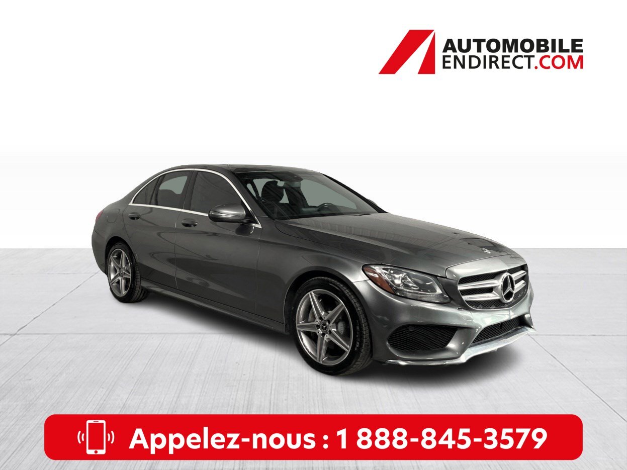 2018 Mercedes-Benz C-Class C 300 AMG PACK 4MATIC Cuir Toit panoramic Mags