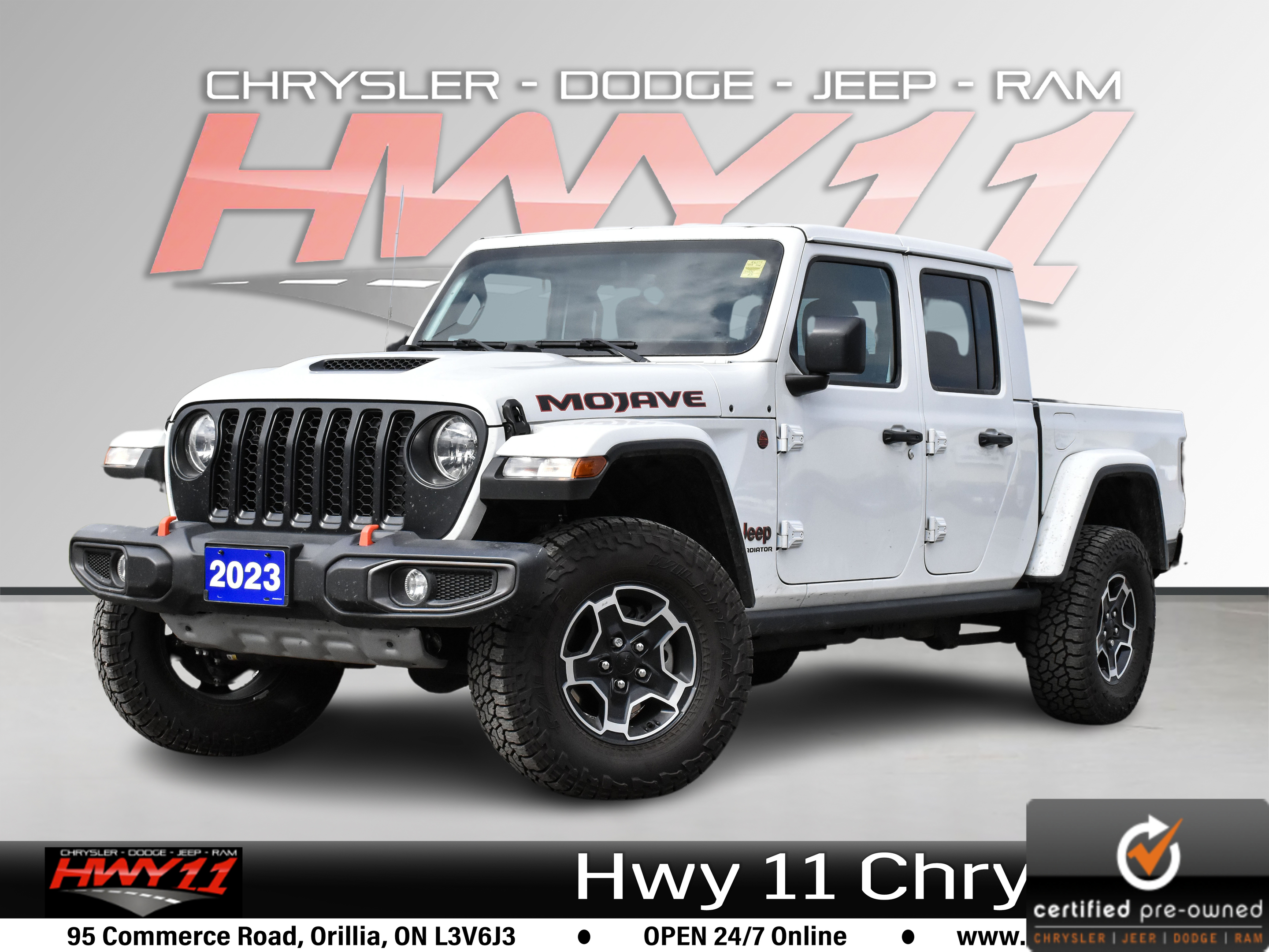 2023 Jeep Gladiator Mojave 4x4 / One Owner! / Serviced With Us/ Low KM