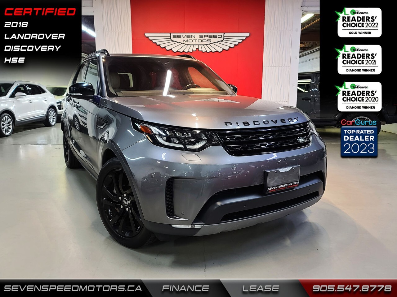 2018 Land Rover Discovery 7Pass/CleanCarfax/HSE/Certified/Finance