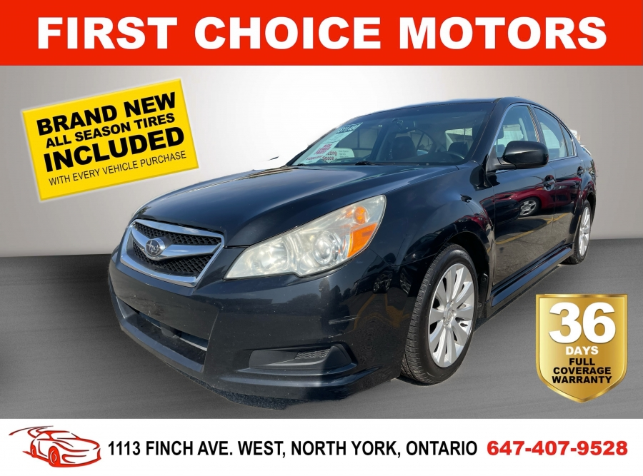 2011 Subaru Legacy LIMITED ~AUTOMATIC, FULLY CERTIFIED WITH WARRANTY!
