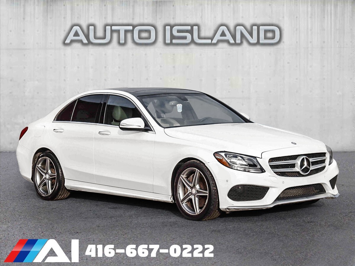 2015 Mercedes-Benz C-Class C 300 4MATIC, Navigation, Sunroof, Leather, Backup