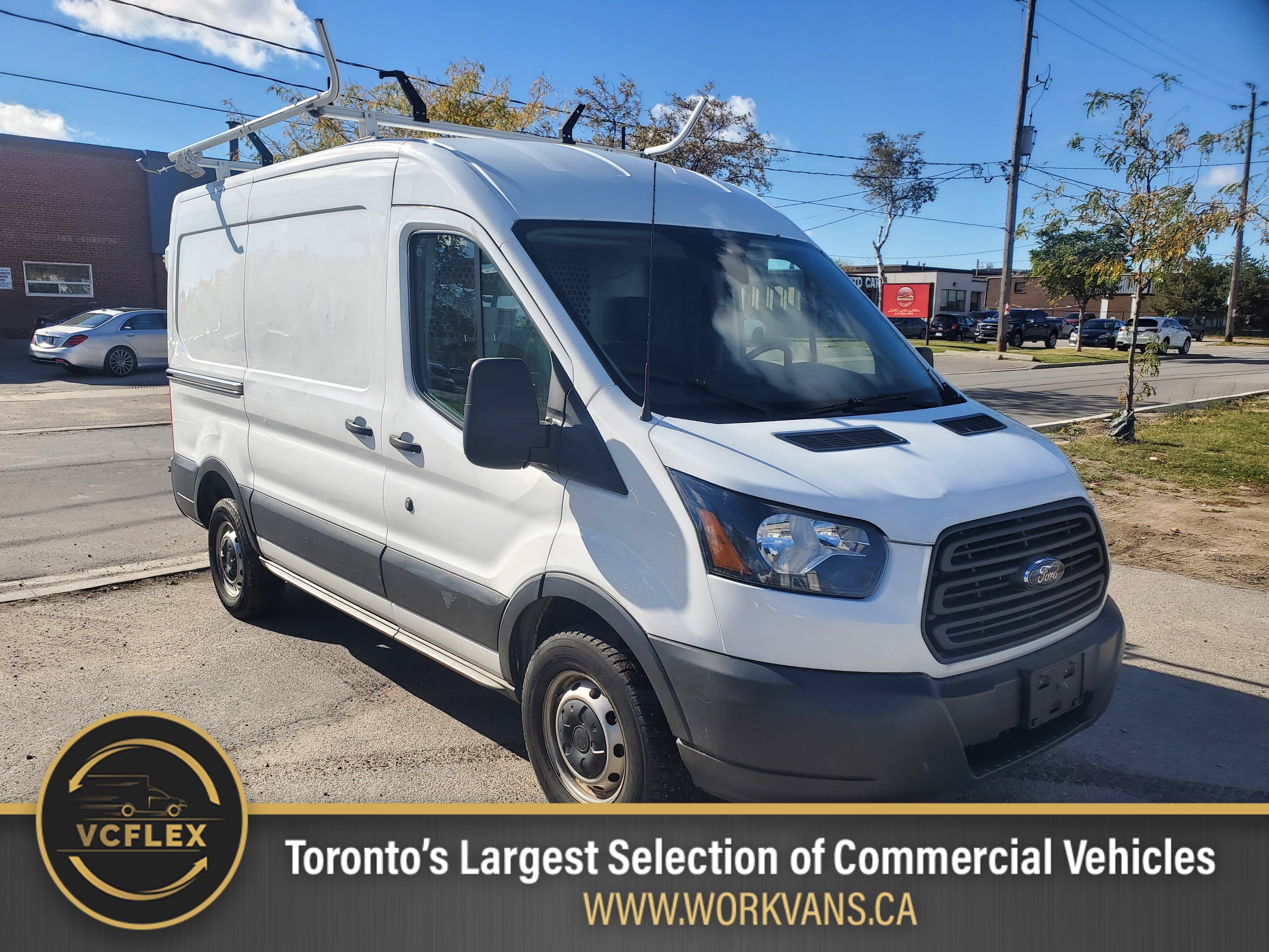 2017 Ford Transit T-250 130WB Mid Roof V6 Gas - Rack/Shelve/Cruise