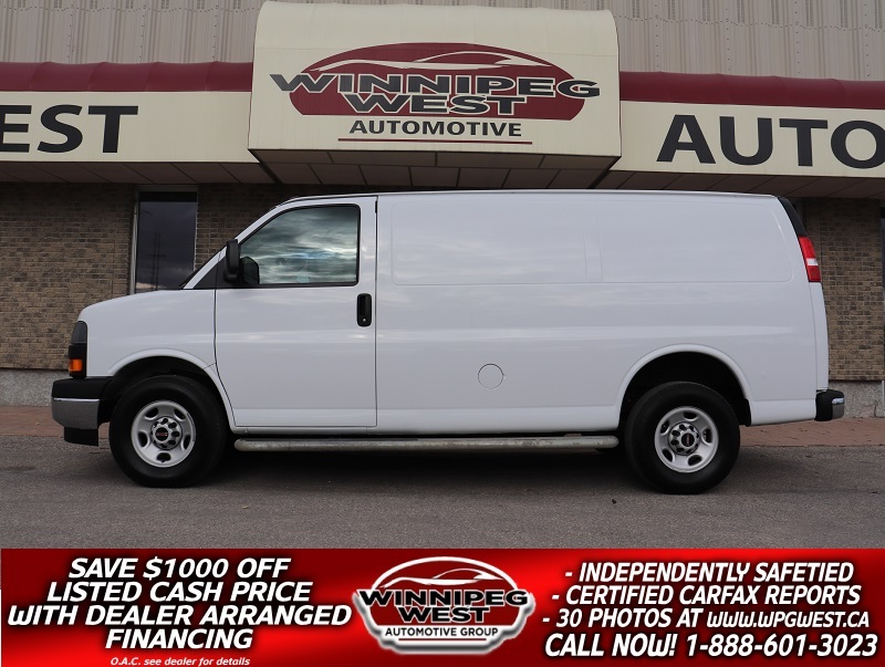2021 GMC Savana Cargo Van 2500 135", 6.6L V8, WELL EQUIPPED, LOW KM, AS NEW!