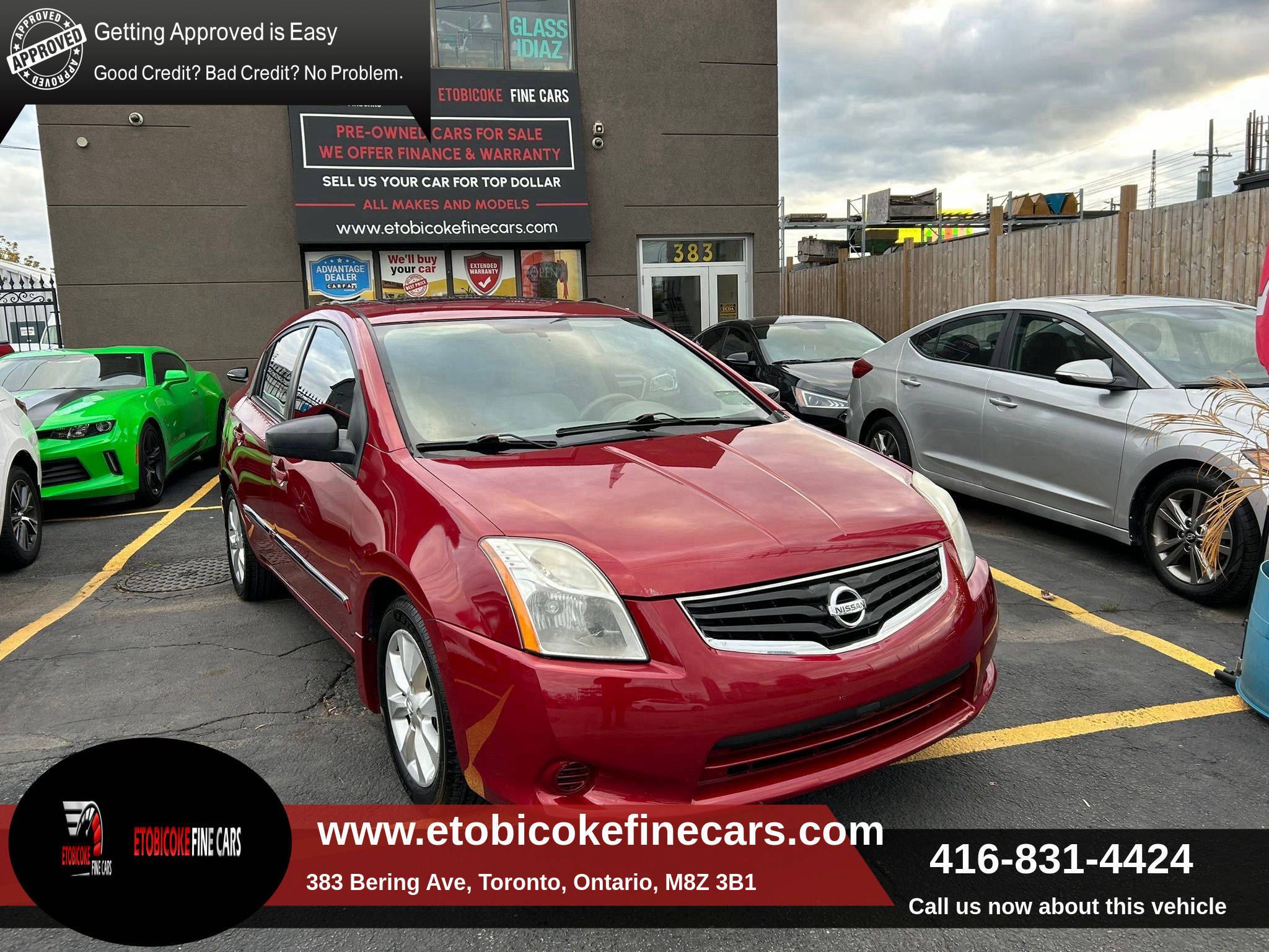 2012 Nissan Sentra 4dr FULLY CERTIFIED WITH FREE WARRANTY