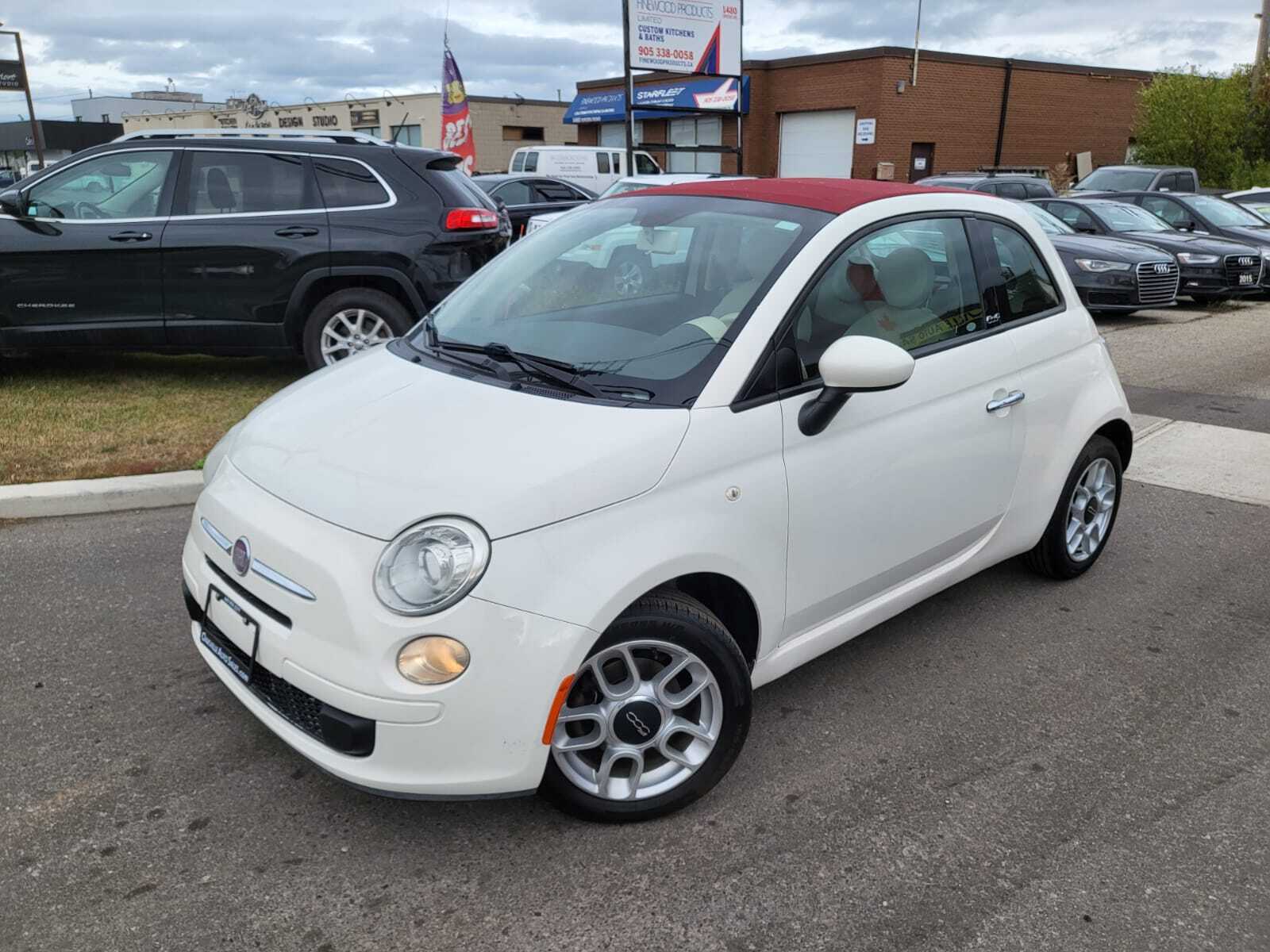 2012 Fiat 500 2dr Conv Pop AUTO LEATHER ! NEW BRAKES ! CERTIFIED