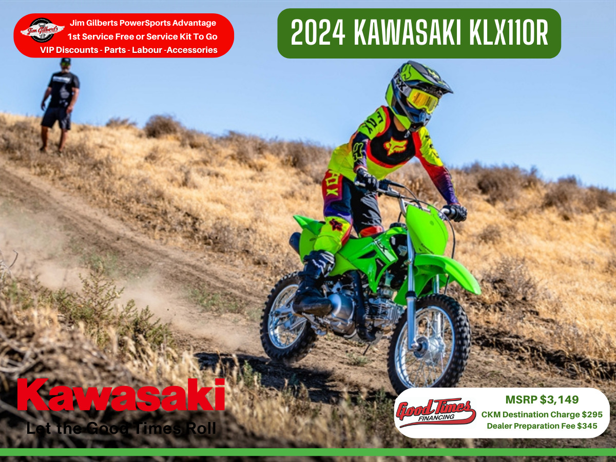 2024 Kawasaki KLX 110R - Only $21 Weekly, All-i