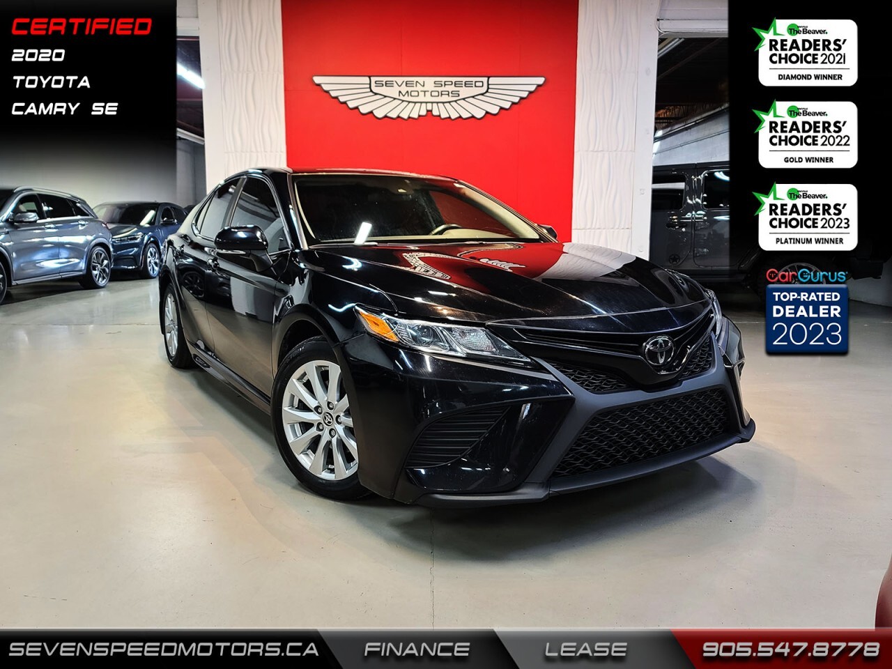 2020 Toyota Camry CleanCarfax/SE/Adaptive/Certified/Finance