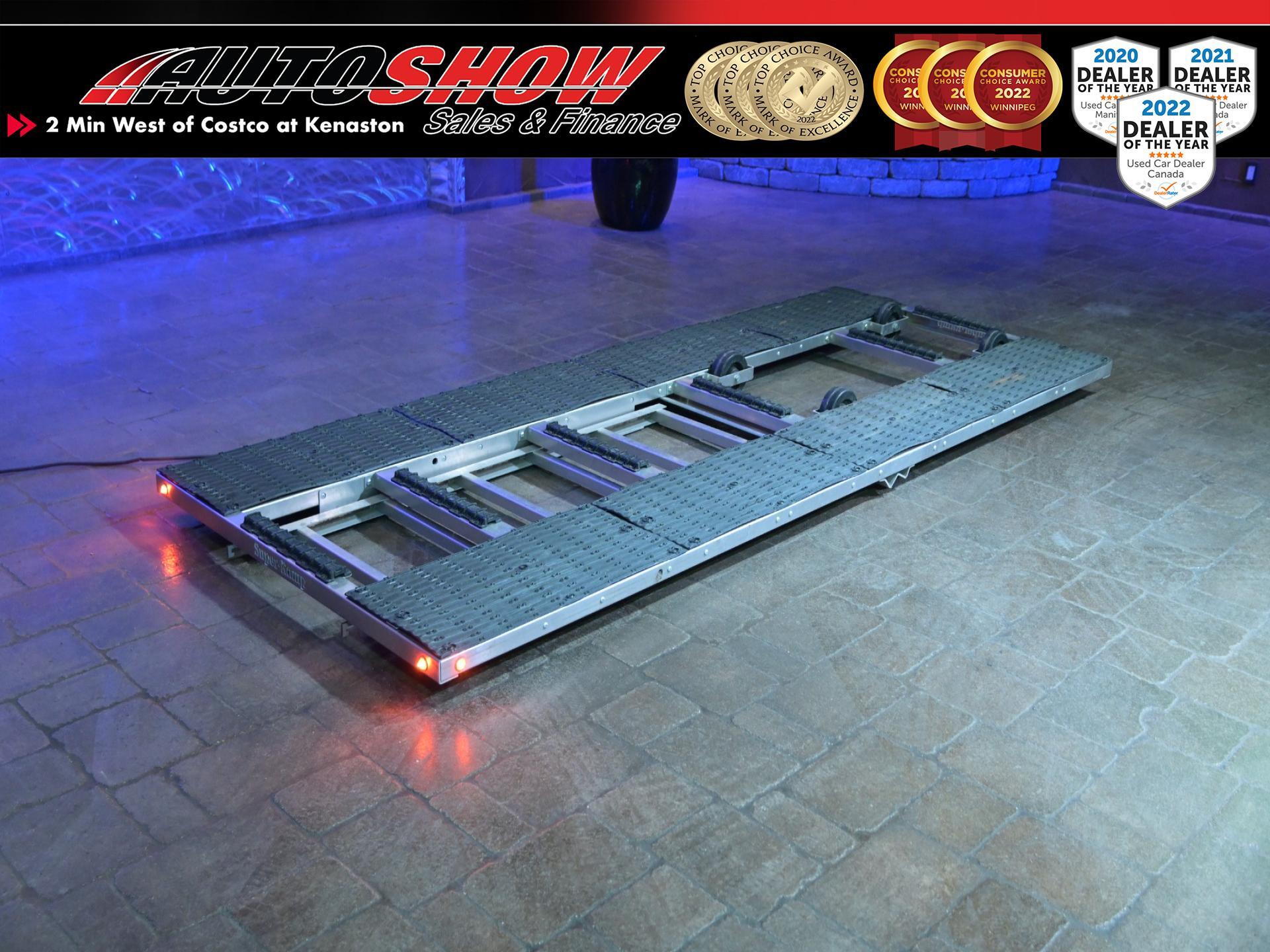 2022 Metal Valley Manufacturing Snowmobile Deck EZ Load Ramp + Wheel Around! Load your sled solo!!