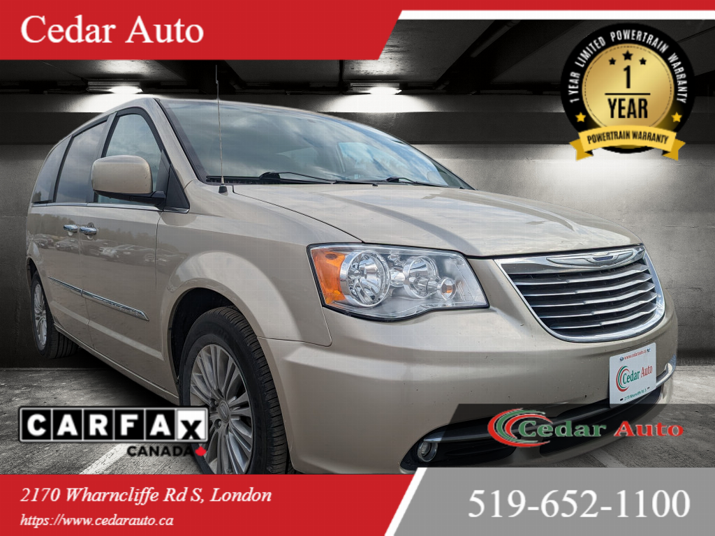 2015 Chrysler Town & Country Touring w/Leather | 1 YEAR POWERTRAIN WARRANTY INC