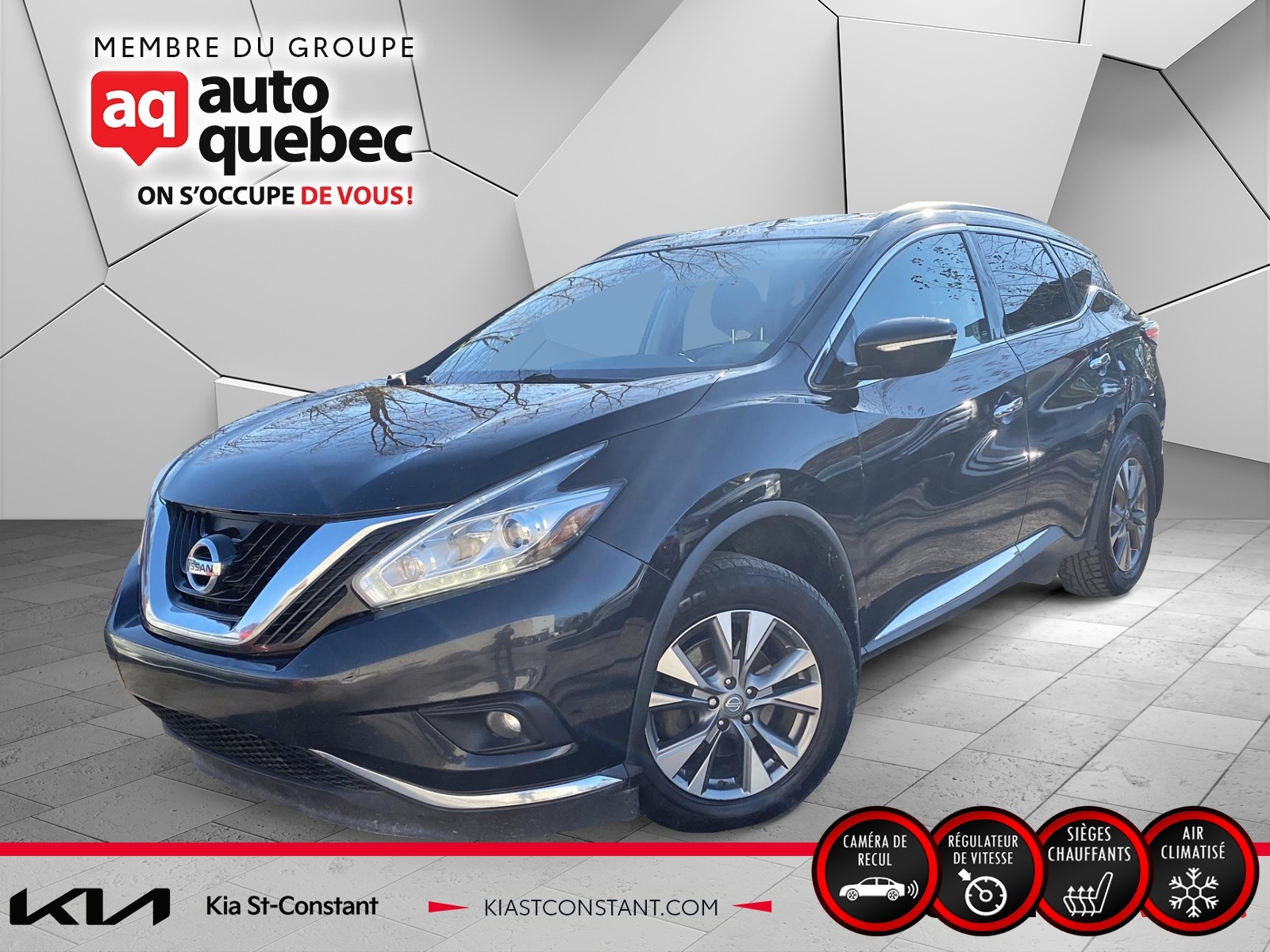 2015 Nissan Murano S Fwd Mags Bluetooth Cruise Air climatisé 
