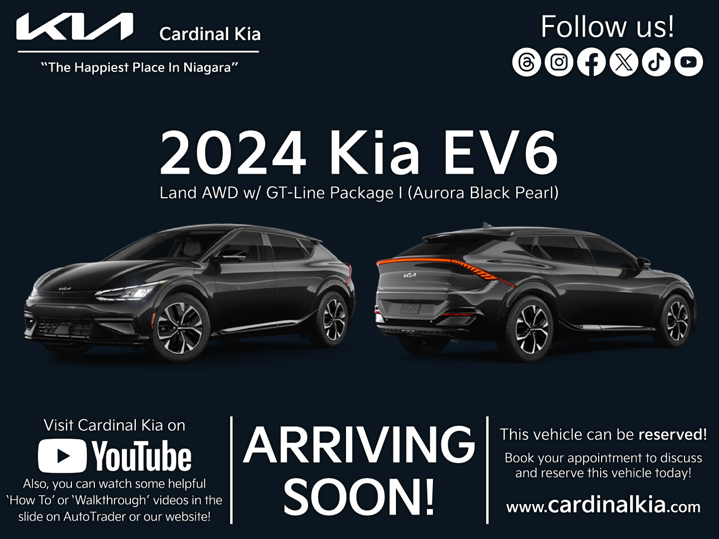 2024 Kia EV6 Land AWD w/ GT-Line Package I